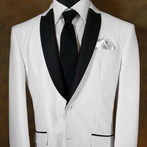 New - Men's 2 PT. Light Grey Satin Pre-Folded Pocket Square Insert